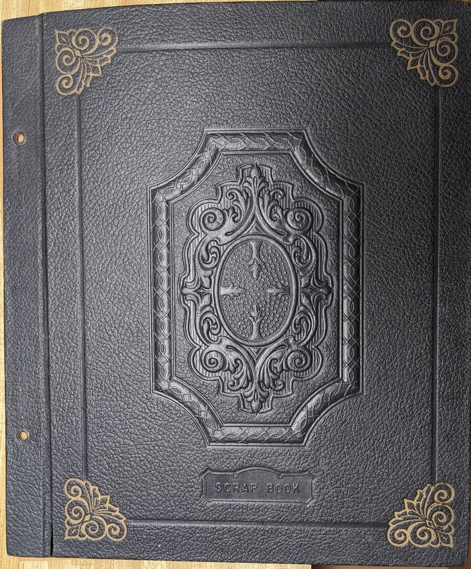 Front Cover of Scrap Book